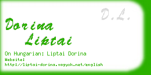 dorina liptai business card